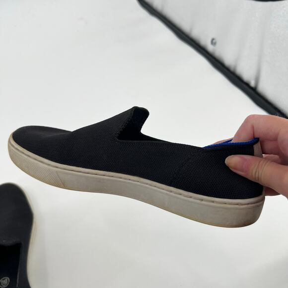 Rothy’s The Original Slip On Sneaker black solid soft sustainable eco size 8.5 - Picture 4 of 9